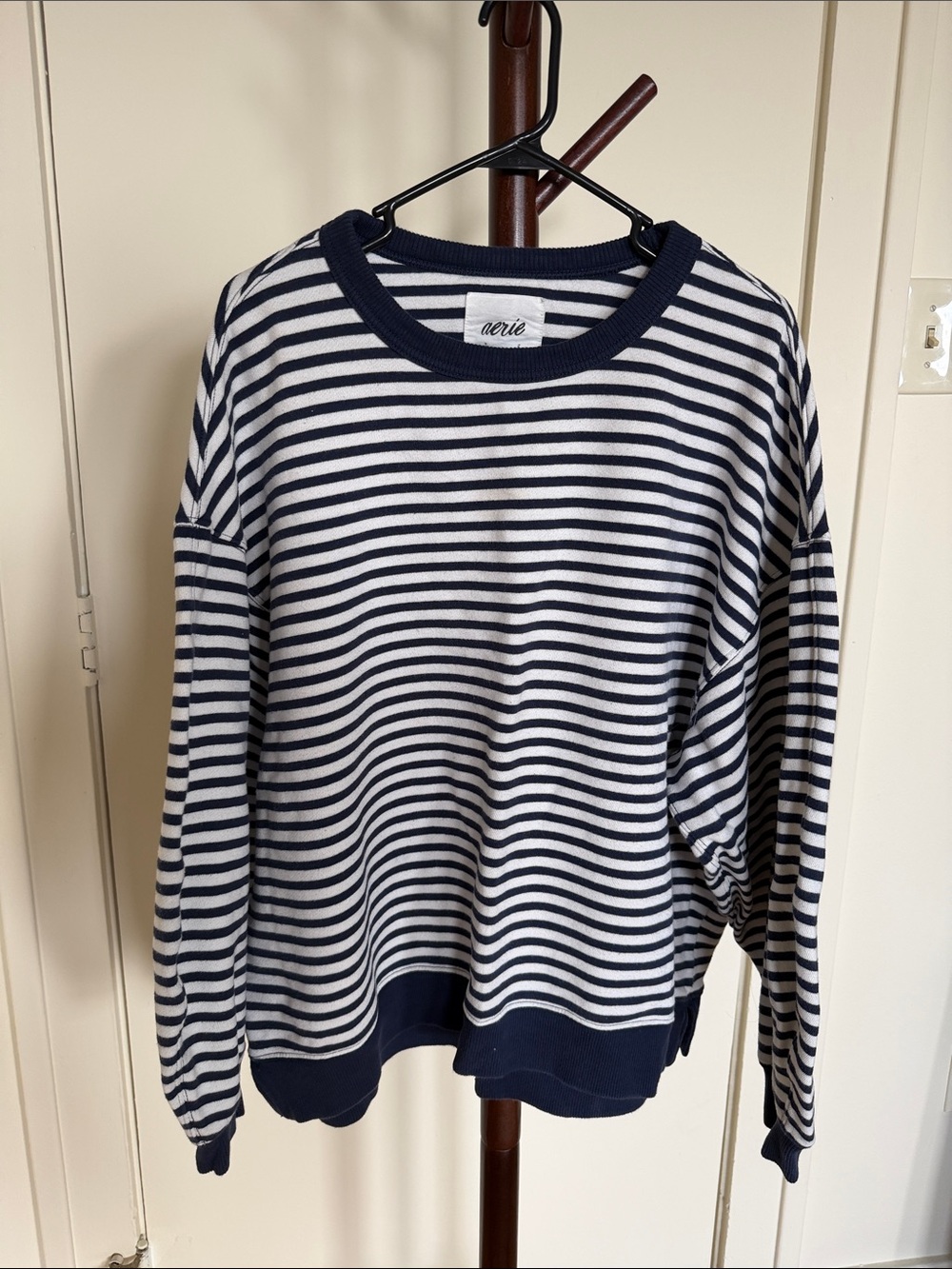 Oversized Striped Aerie Sweatshirt